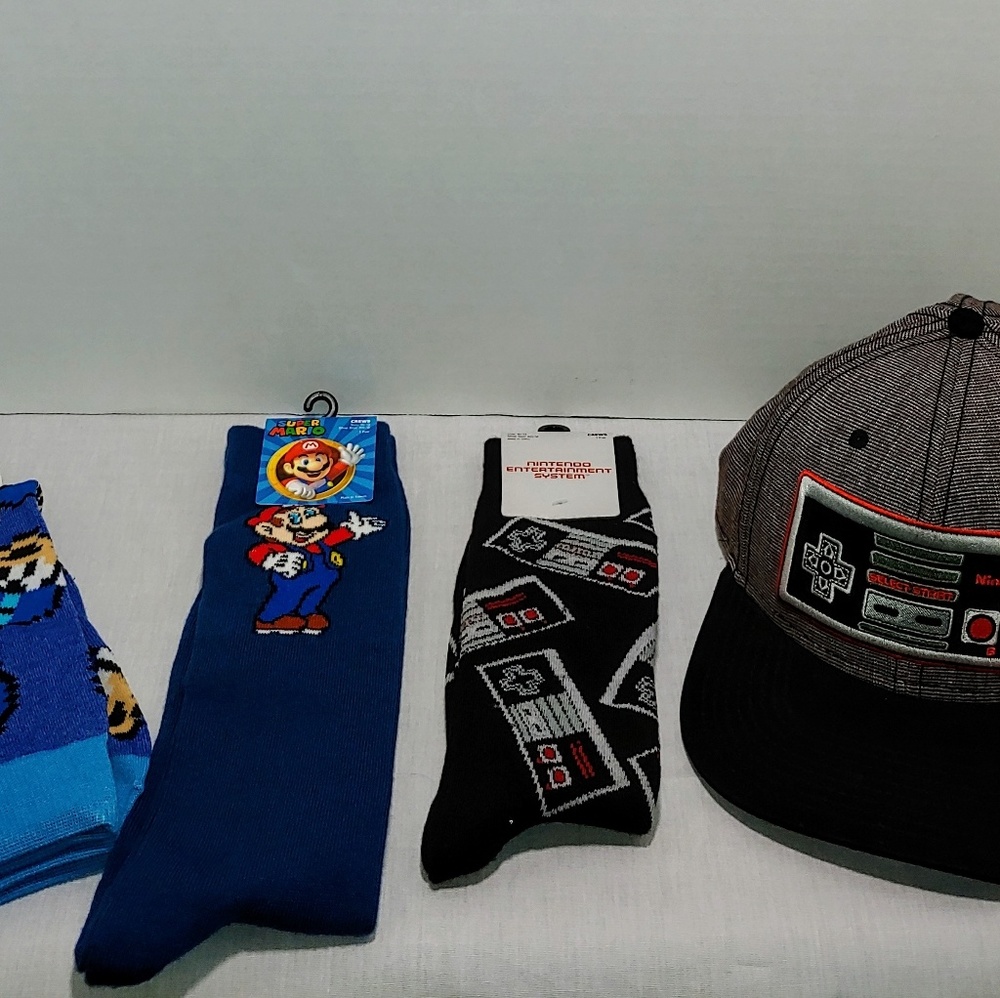 Nintendo Gamer NES Cap and Crew Socks